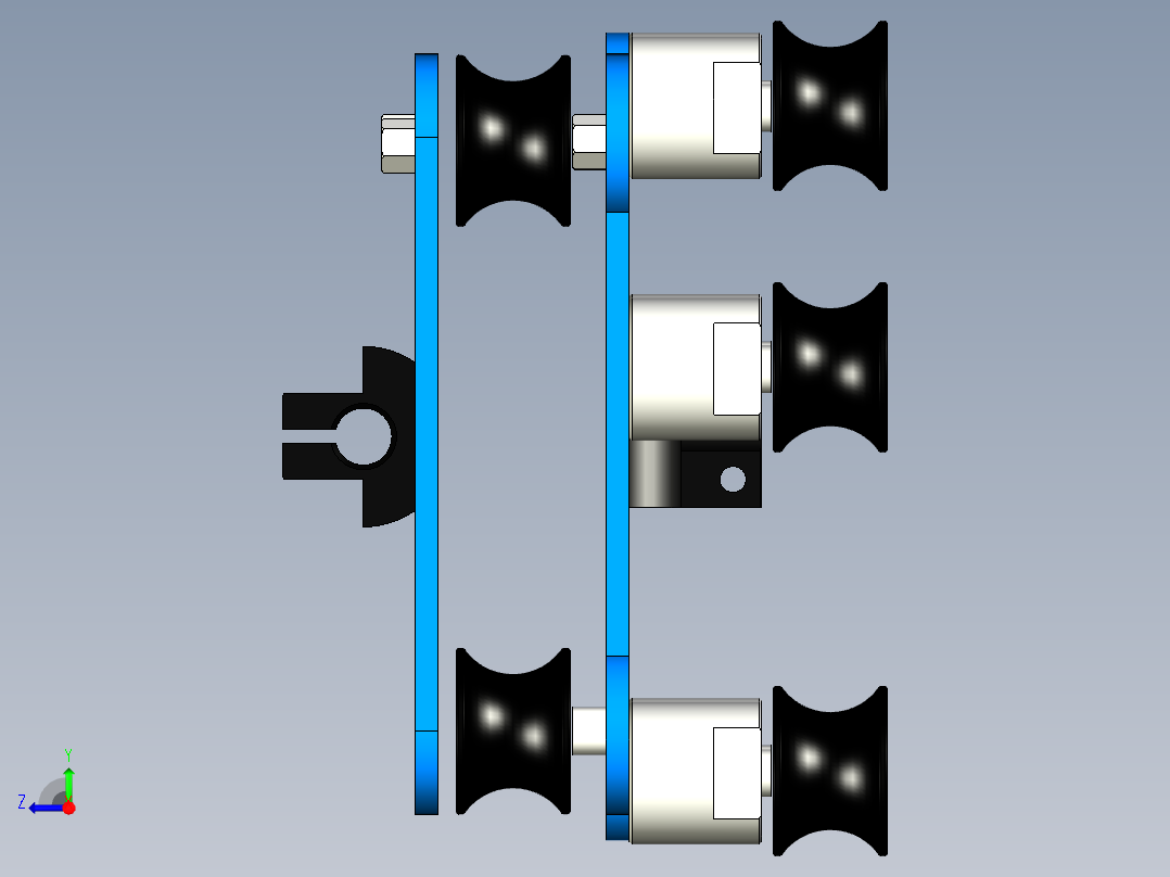 数控加工中心右视图