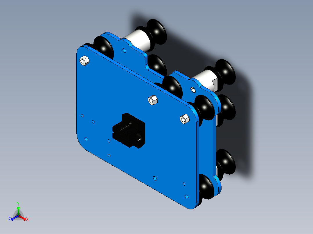 数控加工中心正等轴测图