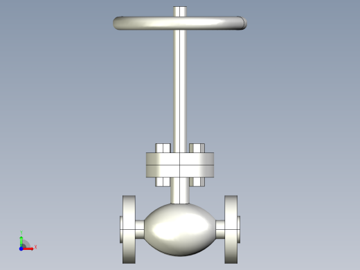 阀门模型globe_valve_(asme_b16.34)_fl_-150-2500前视缩略图