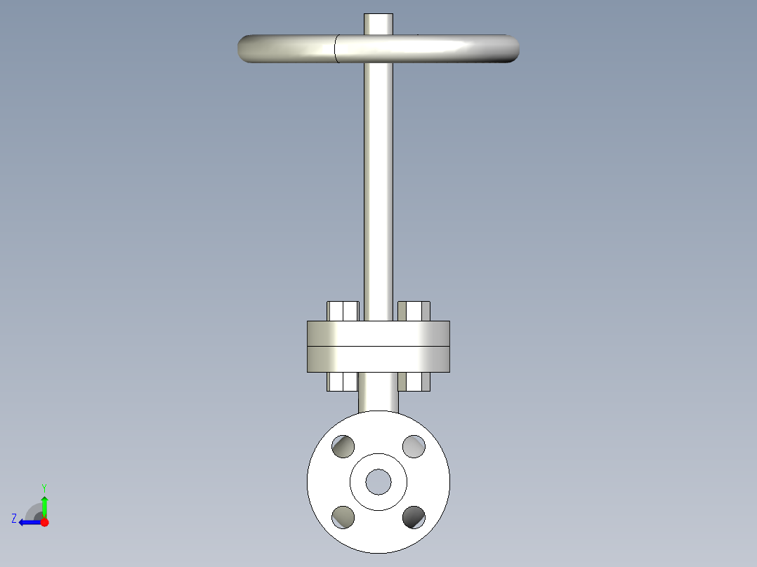 阀门模型globe_valve_(asme_b16.34)_fl_-150-2500右视图