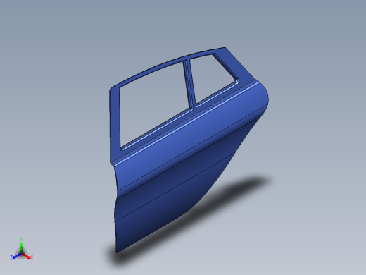 汽车车门-4---x-t正等轴测缩略图