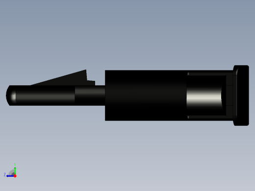 一个从底部插入的卡式垫片，高度10毫米。用于印刷电路板。卡扣孔底部5.4毫米和卡扣孔印刷电路板3.2毫米右视缩略图