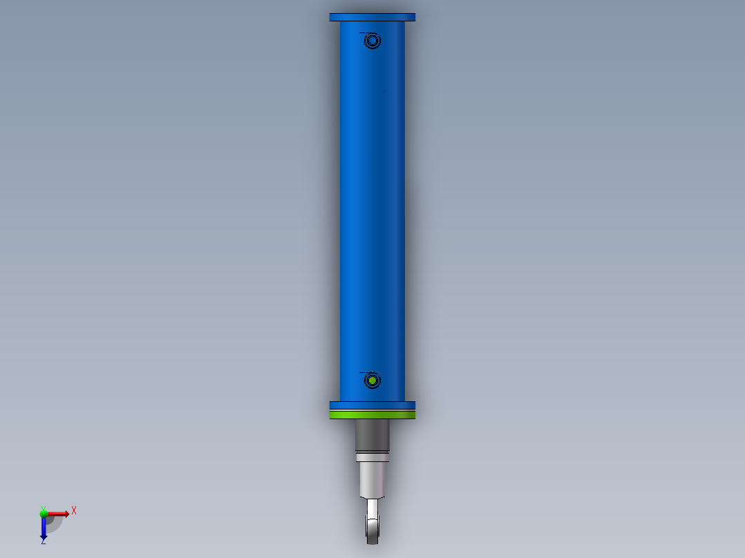 液压油缸模型俯视图