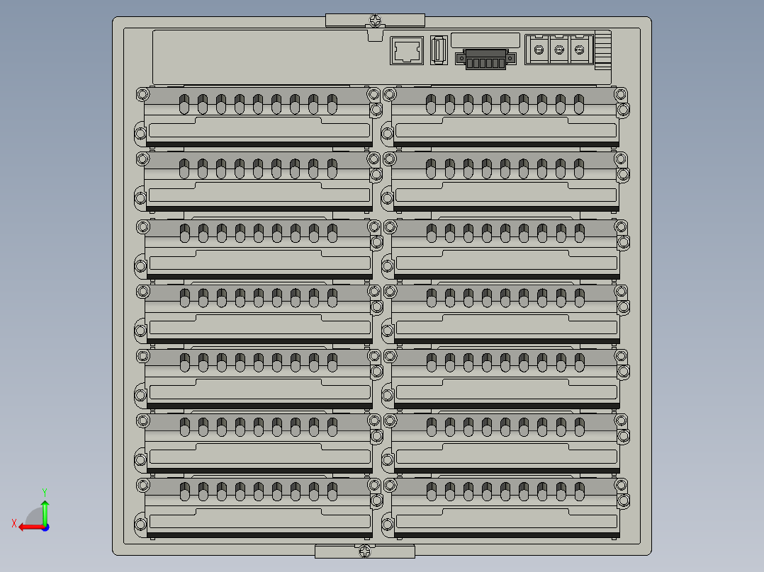 基恩士TR-V1001_kc图纸模型后视图