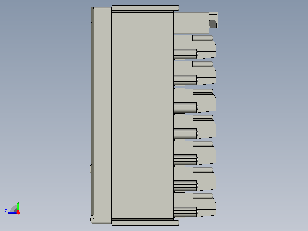 基恩士TR-V1001_kc图纸模型右视图