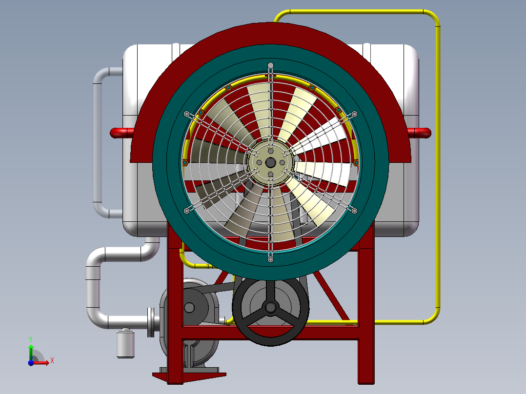 风送式农药喷雾机、雾化机sw12可编辑前视图