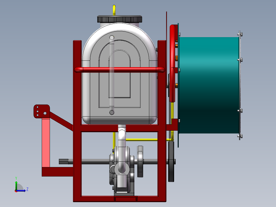 风送式农药喷雾机、雾化机sw12可编辑左视图
