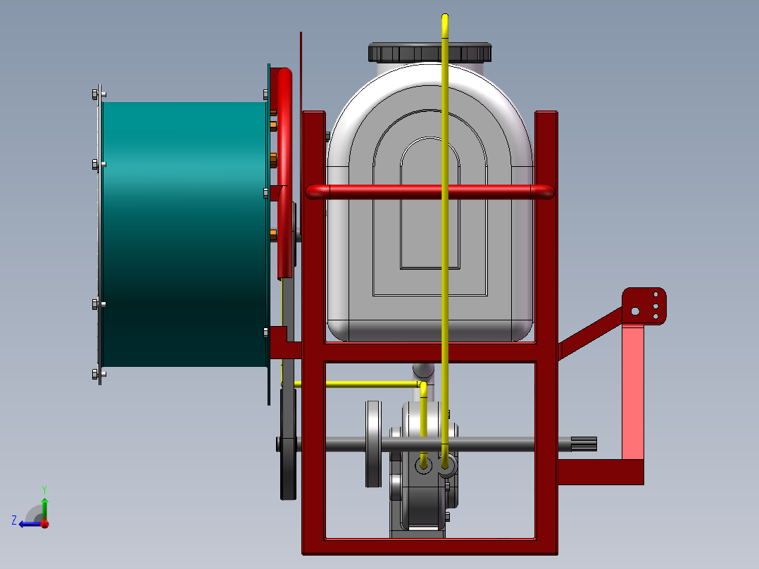 风送式农药喷雾机、雾化机sw12可编辑右视图