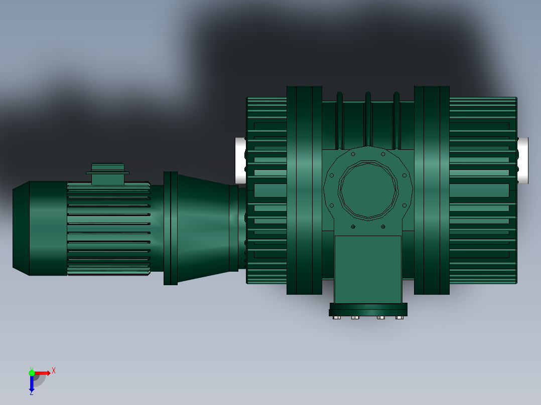 ZJY-150A罗茨泵(上海阳光)俯视图