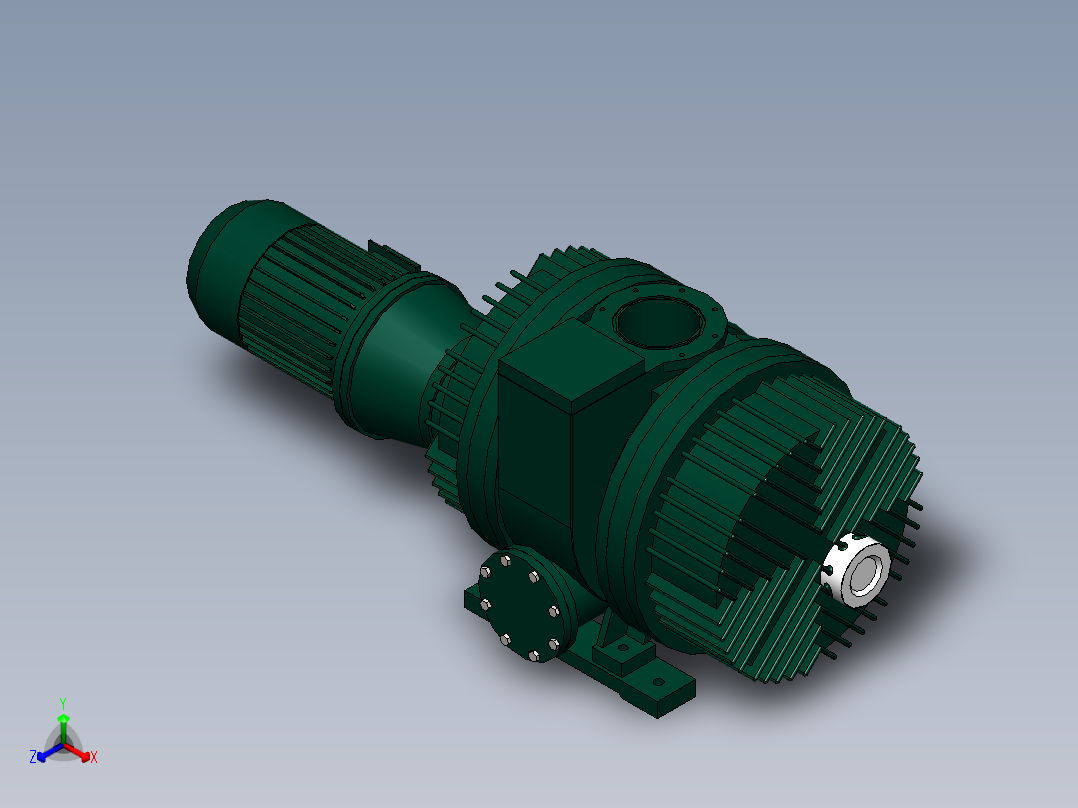 ZJY-150A罗茨泵(上海阳光)正等轴测图