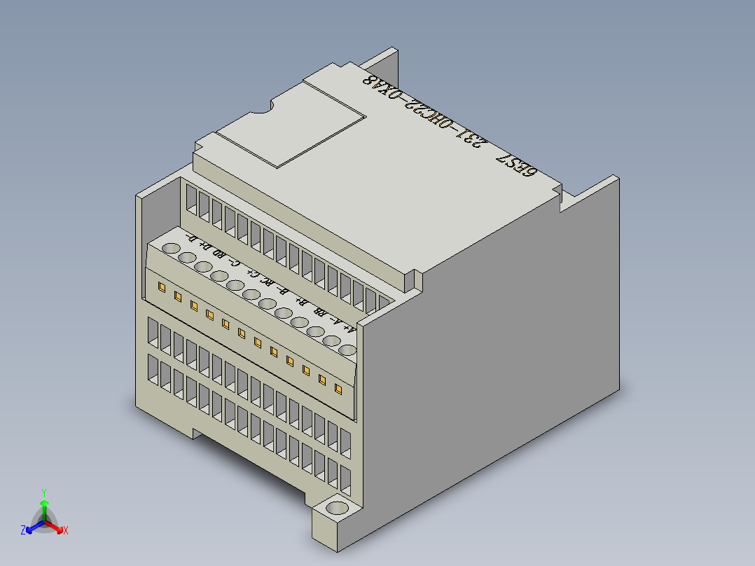 西门子电气 6ES7 231-0HC22-0XA8正等轴测图