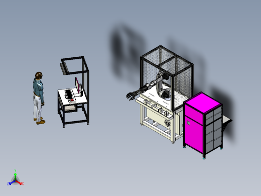 仿生机械手的平台调试模拟