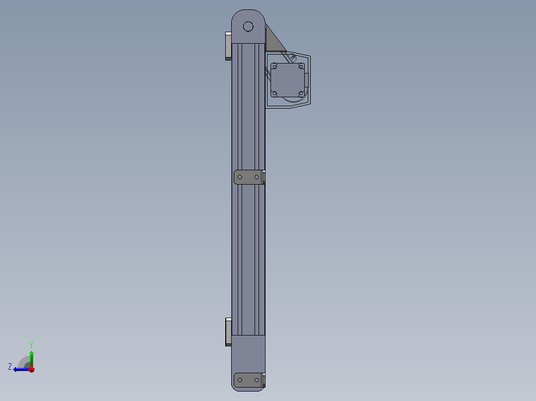 PVC铝型材输送带右视图