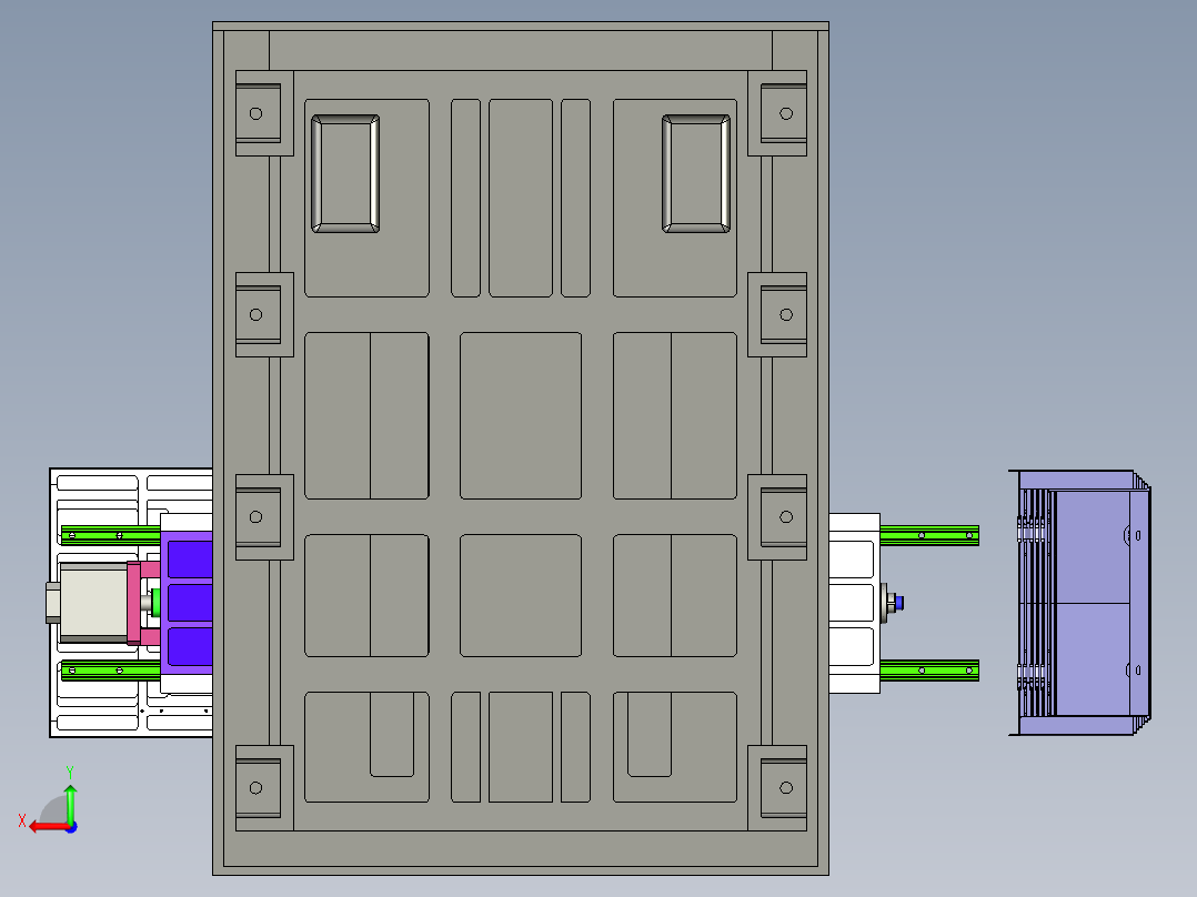 1060加工中心后视图
