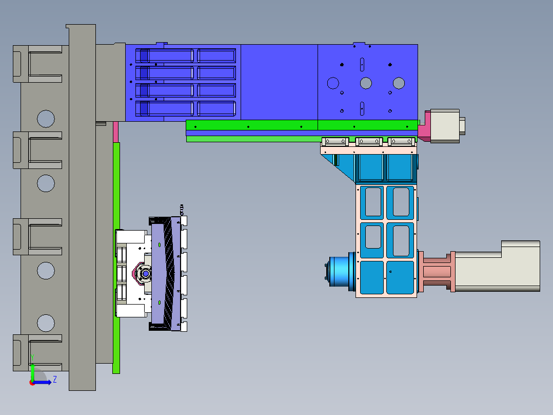 1060加工中心左视图