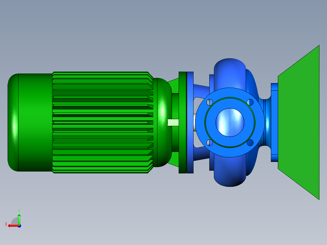 离心泵(立)后视图