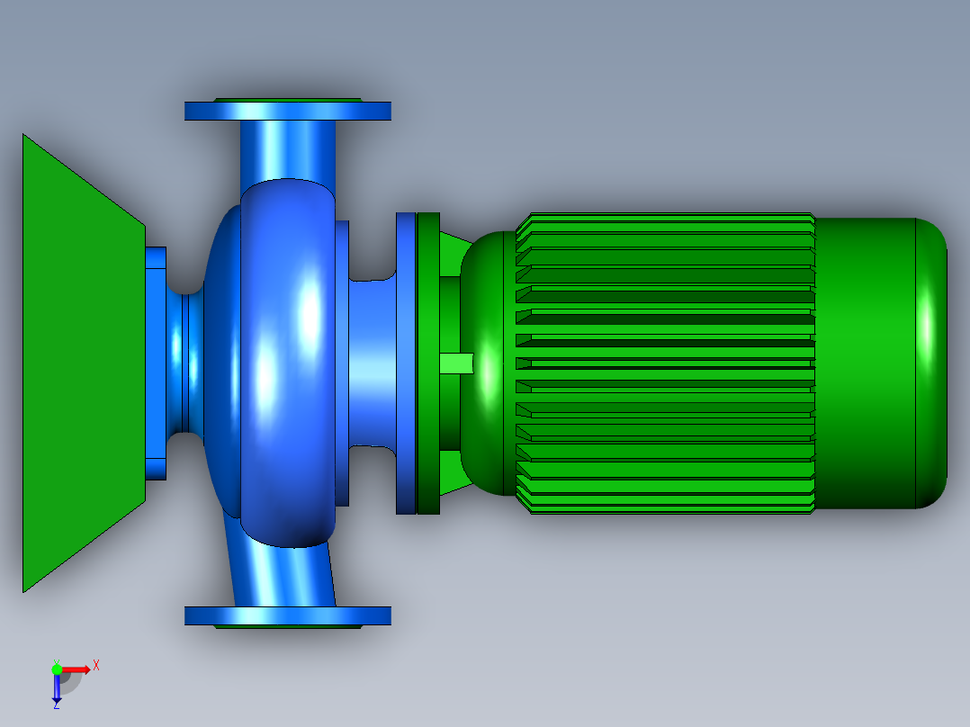 离心泵(立)俯视图