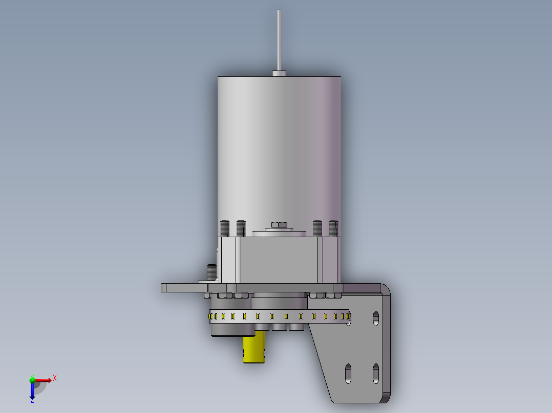 施肥12V-800W电机传动俯视图