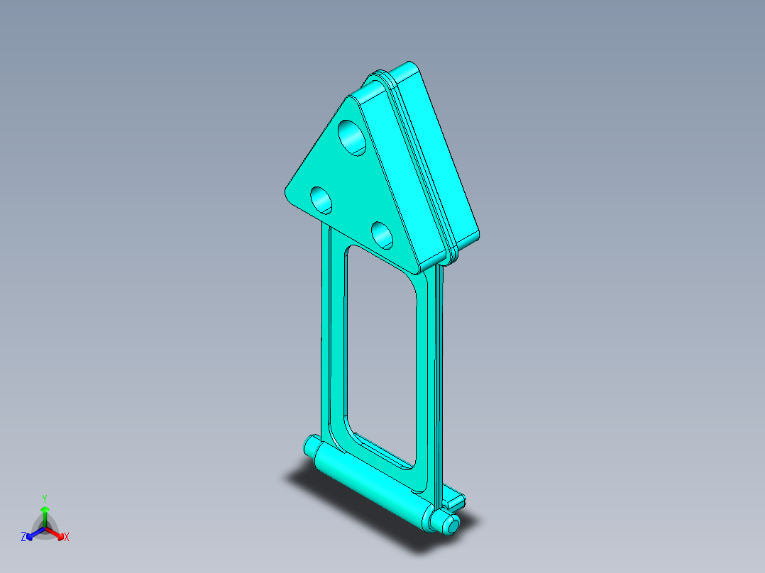 移动充电器支架11正等轴测图