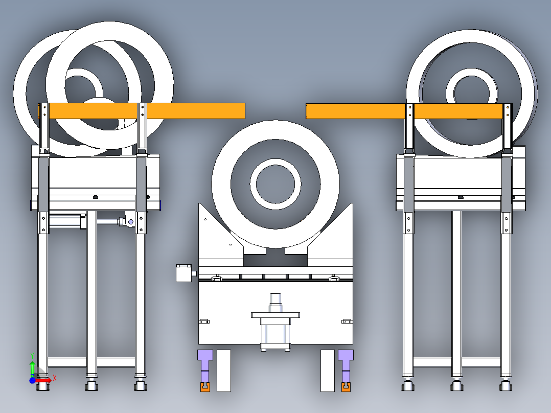 圆柱体工装夹具（大、中、小型通用）前视图