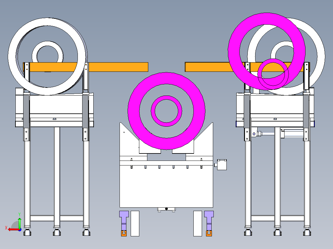 圆柱体工装夹具（大、中、小型通用）后视图