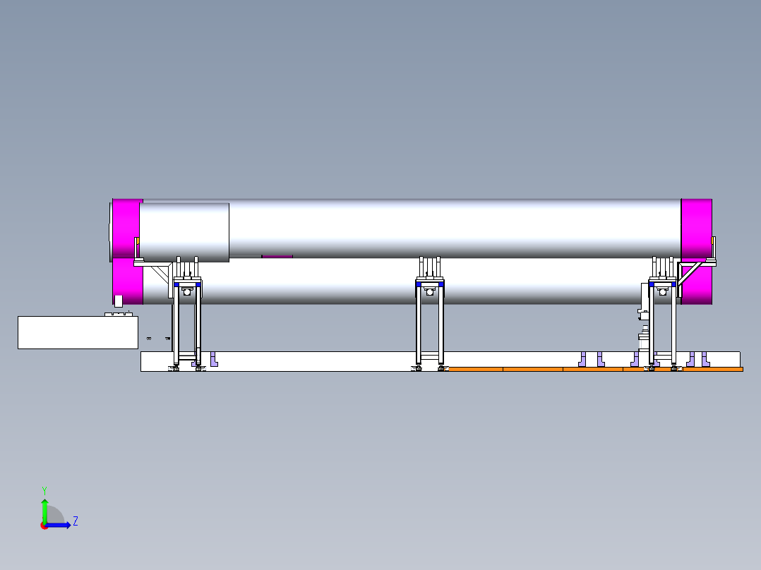 圆柱体工装夹具（大、中、小型通用）左视图