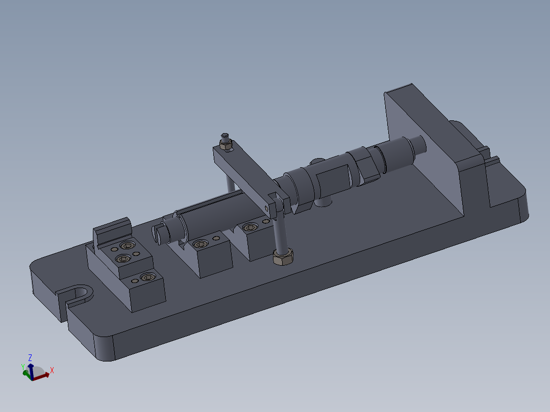 凸轮轴铣面夹具（CAD图+SW三维）