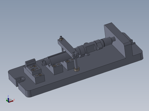 凸轮轴铣面夹具（CAD图+SW三维）