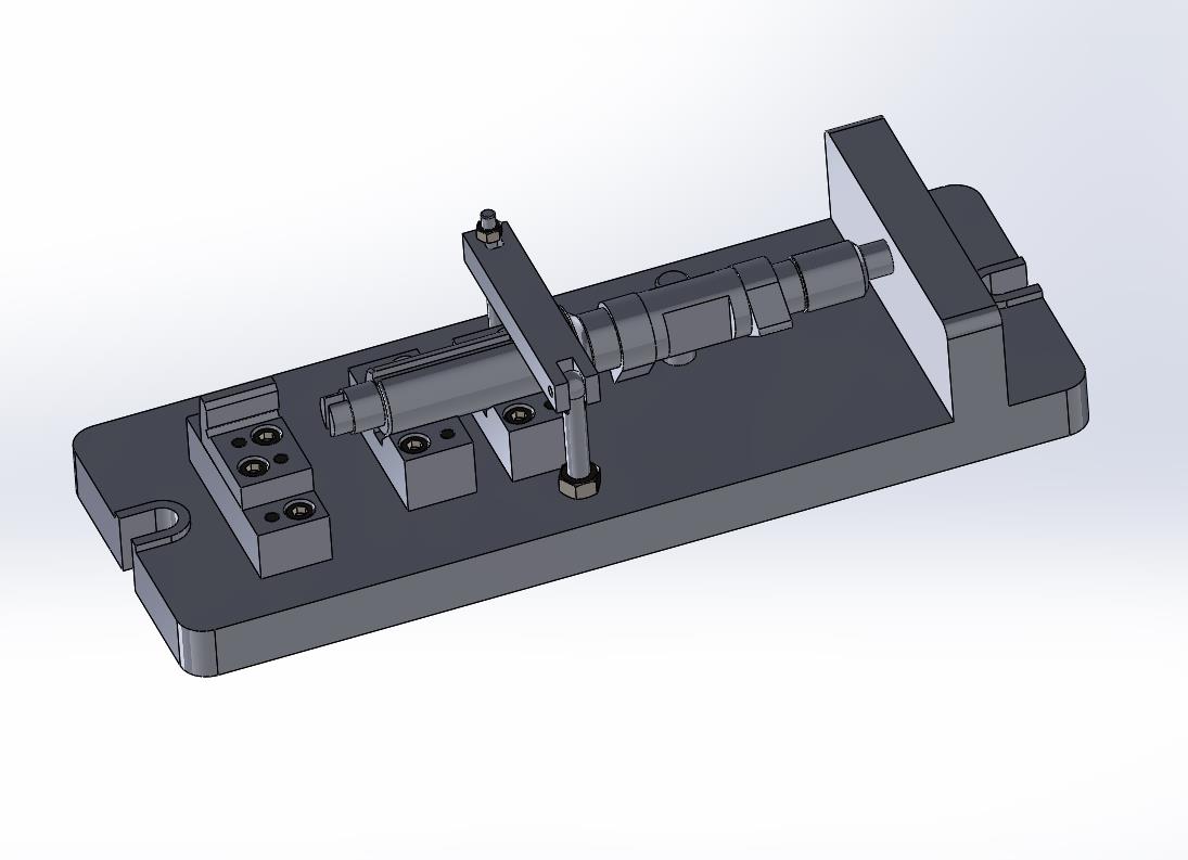 凸轮轴铣面夹具（CAD图+SW三维）