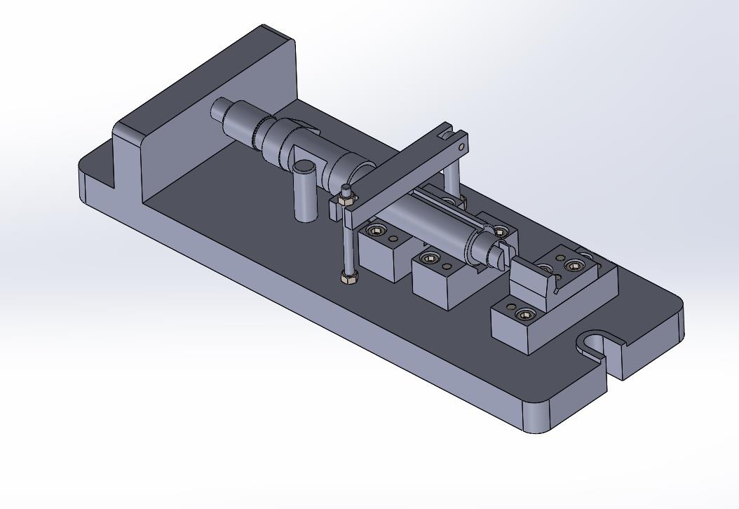 凸轮轴铣面夹具（CAD图+SW三维）