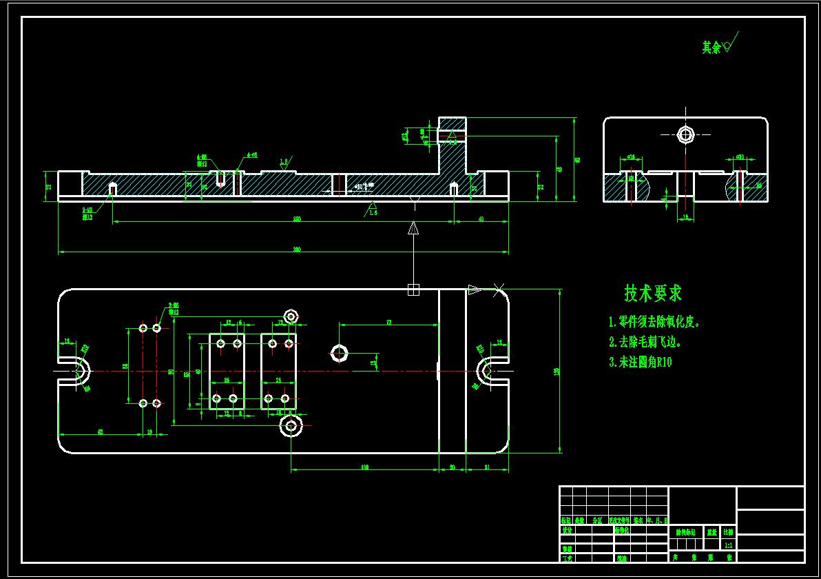 凸轮轴铣面夹具（CAD图+SW三维）