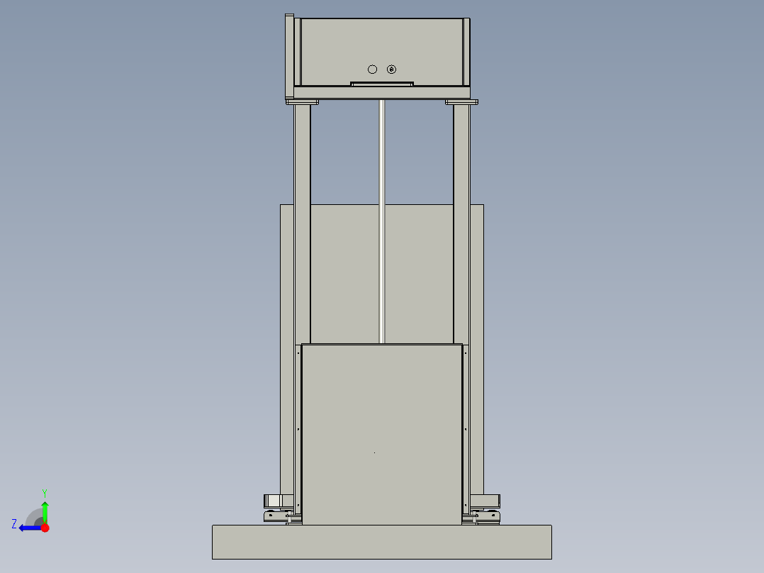 地牛上下货移动式装车平台右视图