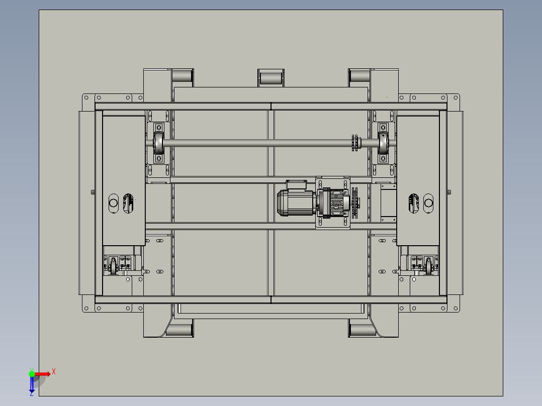 地牛上下货移动式装车平台俯视图