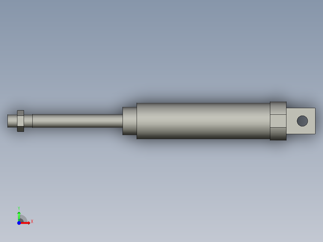 PK-KX气缸CM2E32-75-AT前视图