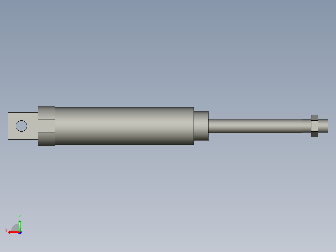 PK-KX气缸CM2E32-75-AT后视图
