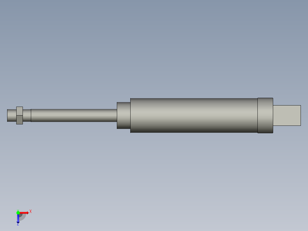 PK-KX气缸CM2E32-75-AT俯视图