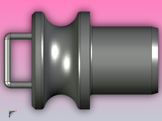 JB标准-插入式圆柱形吊耳160俯视缩略图