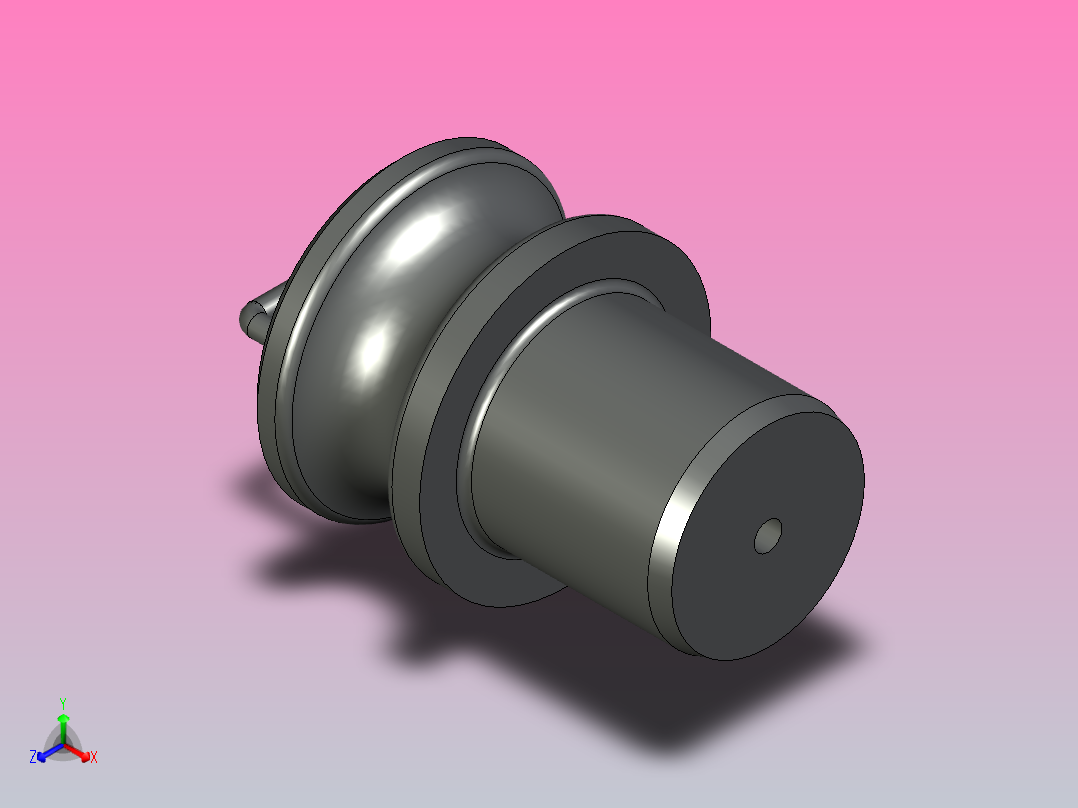 JB标准-插入式圆柱形吊耳160正等轴测图