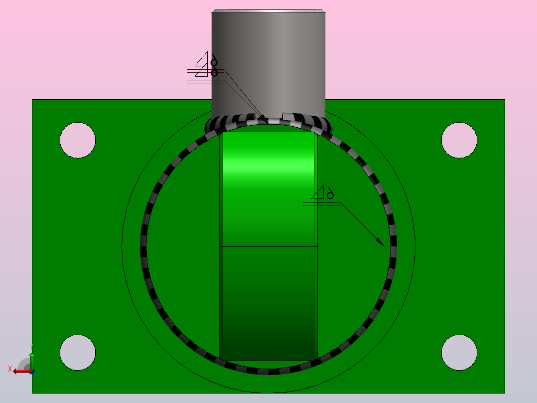 双作用液压缸-63282500mm后视图