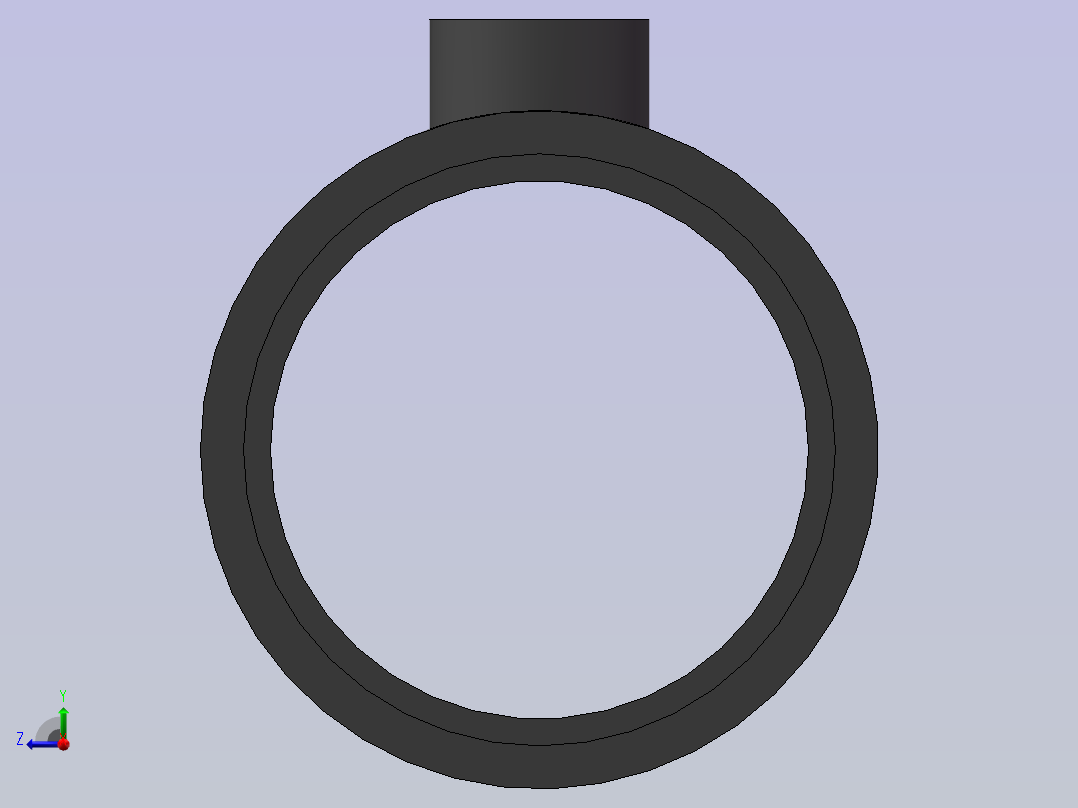 RTee_DN100_25_U-PVC右视图