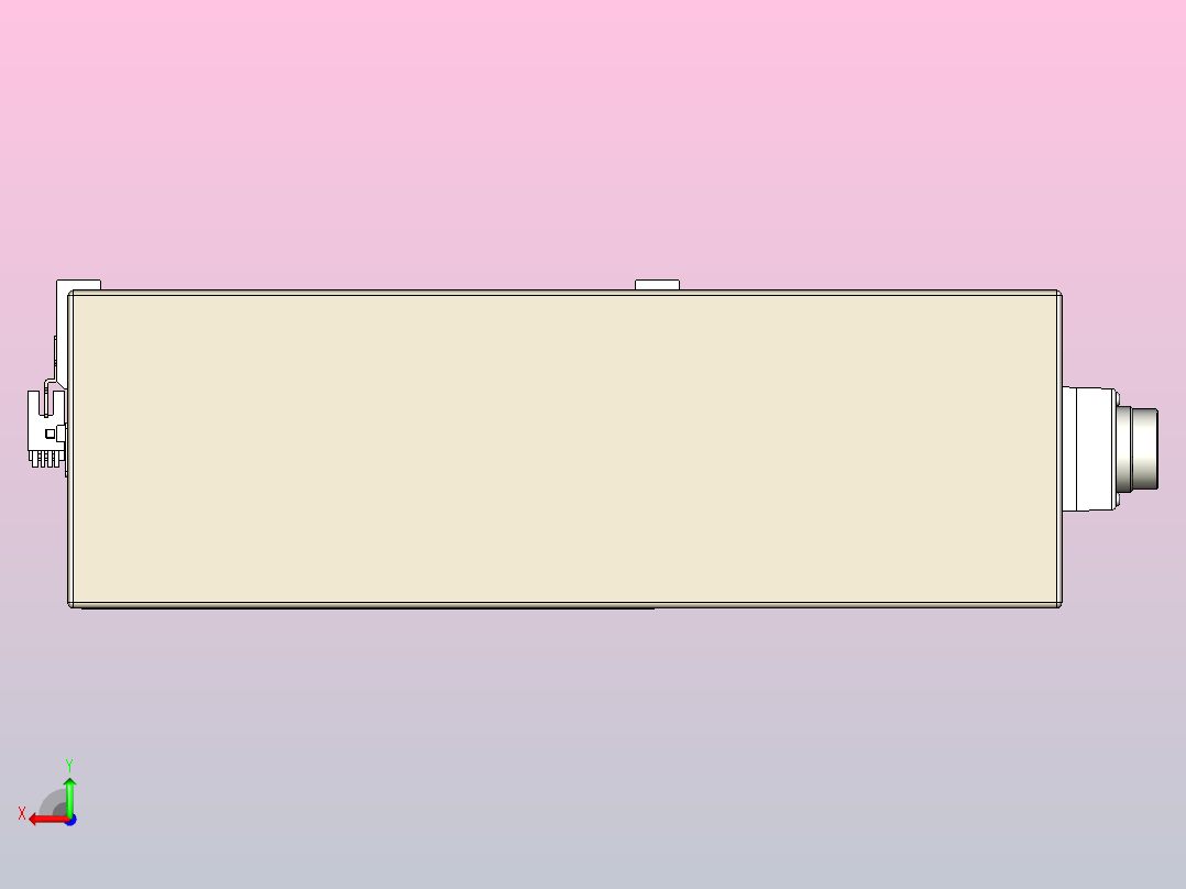 日规模组半封闭丝杆TPA-HNR-220D-3210C-L750-MR-Y-P1K-N3后视图