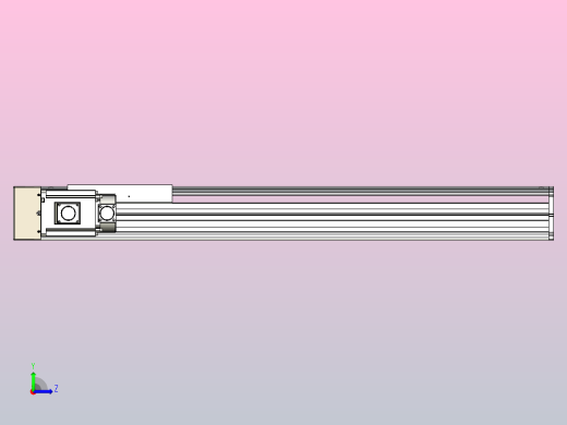 日规模组半封闭丝杆TPA-HNR-220D-3210C-L750-MR-Y-P1K-N3左视缩略图