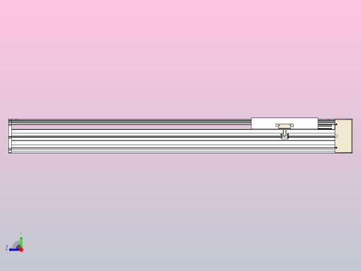 日规模组半封闭丝杆TPA-HNR-220D-3210C-L750-MR-Y-P1K-N3右视缩略图