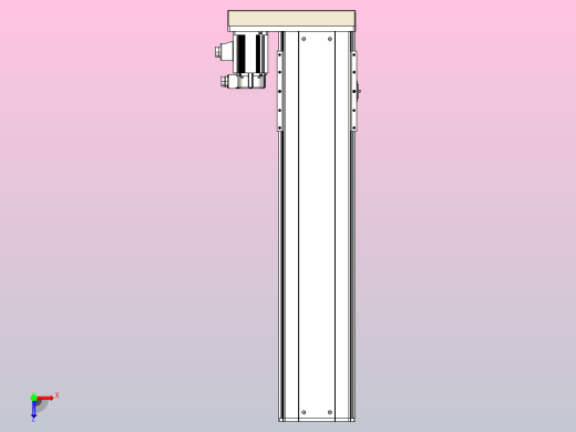 日规模组半封闭丝杆TPA-HNR-220D-3210C-L750-MR-Y-P1K-N3俯视缩略图