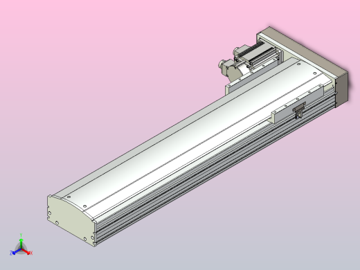 日规模组半封闭丝杆TPA-HNR-220D-3210C-L750-MR-Y-P1K-N3正等轴测缩略图
