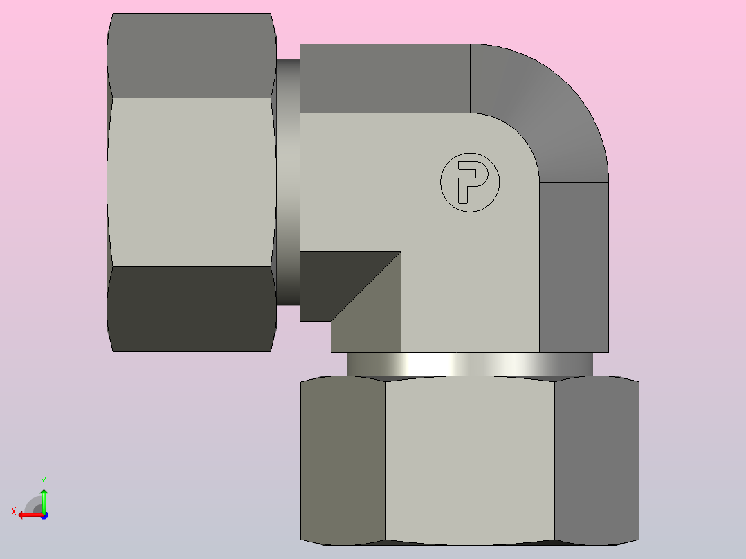 EO管接头弯头W30ZSCF.stp后视图