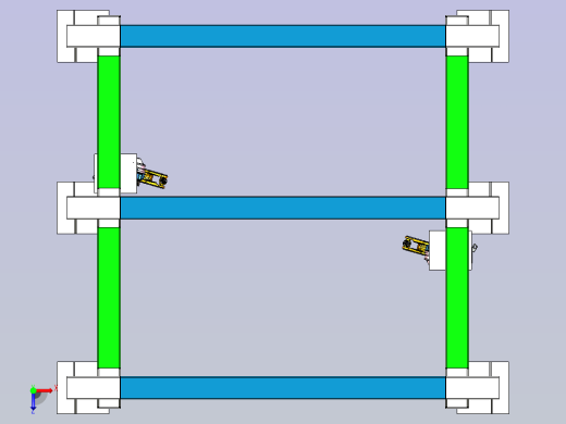 桁架倒装焊接机器人设计俯视缩略图