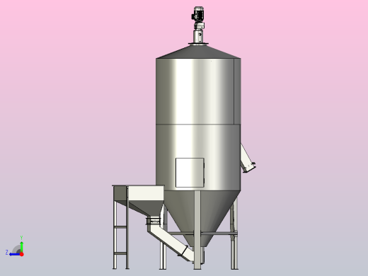 混合搅拌罐设计右视缩略图