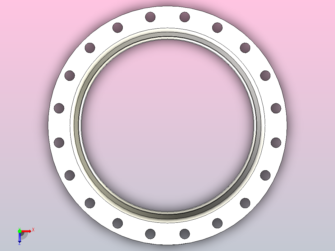 法兰，DIN EN 1092-1，标准11，PN 10，DN 10 - DN 500俯视图