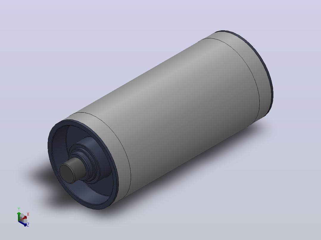 1800系列 中、重型输送辊筒[1.800.JYA.AEA-200]正等轴测图
